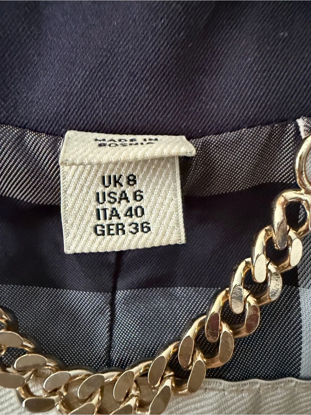 BURBERRY | Double Breasted Navy Cotton
Trench Coat Gold Buttons Belted US 6 - Picture 8 of 8
